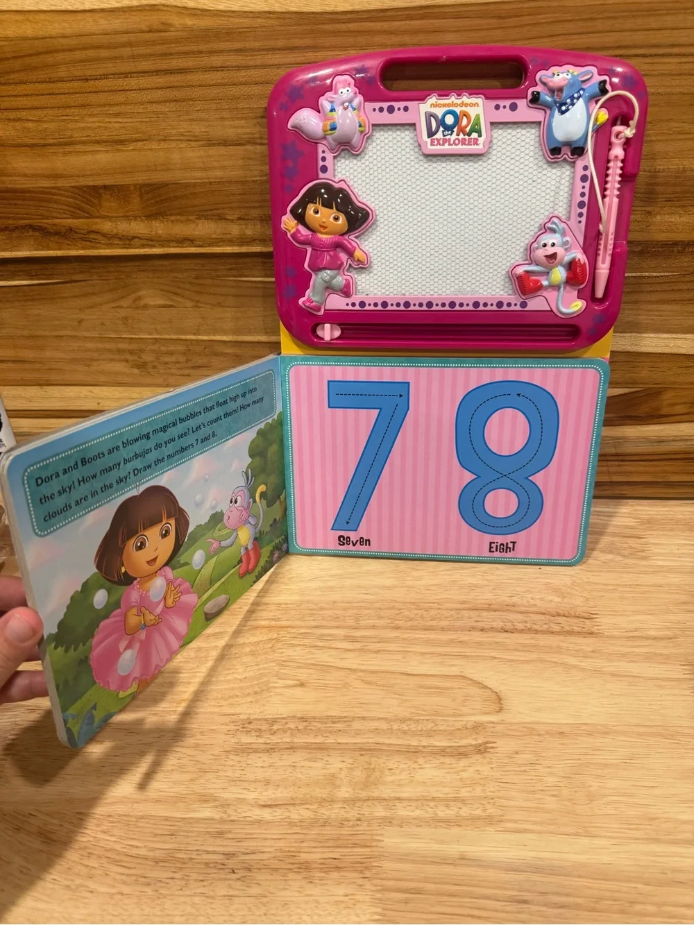 Nickelodeon Dora the Explorer Drawing Pad 2012 1,2,3 Go!
